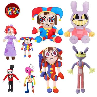 New The Amazing Digital Circus Plush Clown Ragatha Pomni Cartoon Jax Doll Joker Plush Soft Stuffed Sofa Decorate Christmas Gift