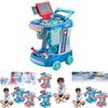Conjunto de Brinquedo Doutor Infantil Com Caixa de Armazenamento e Estetoscópio Para Presente de Crianças