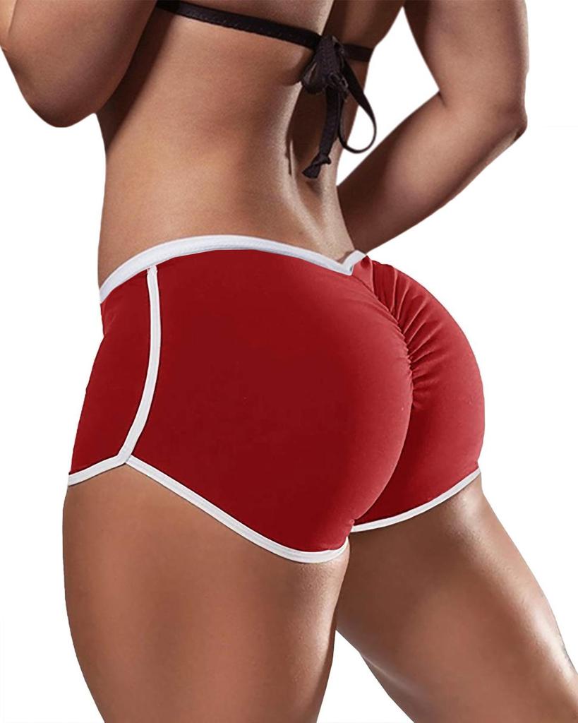 2021 Damen Übergröße Niedrige Taille Po-Hebende Laufshorts
