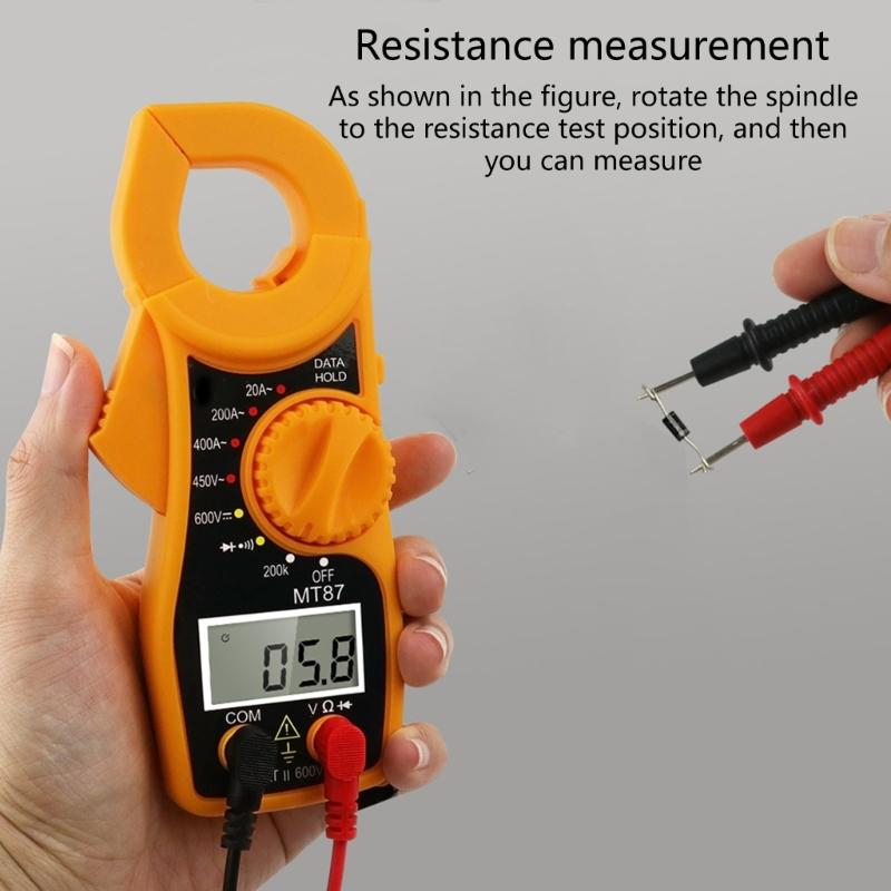 Compacted Digital Clamp Meter Featuring Data Hold Function Lightweight ABS Design and Pocket Size for Easy Portability