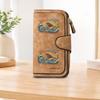 Jonah Whale Print Long Zipper Wallet, Large Capacity Card Holder, Unisex Clutch Bag, Fashionable Zipper Coin Purse, Suitable for Daily Use, A Great