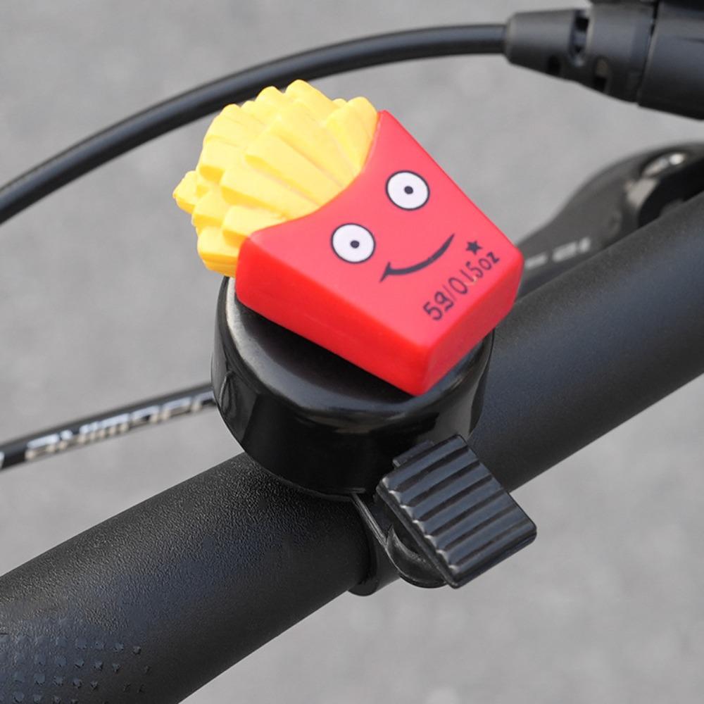 French Fries Bicycle Horn Hamburg Bike Scooter Bell Cartoon Bicycle Bell  Highway Vehicles