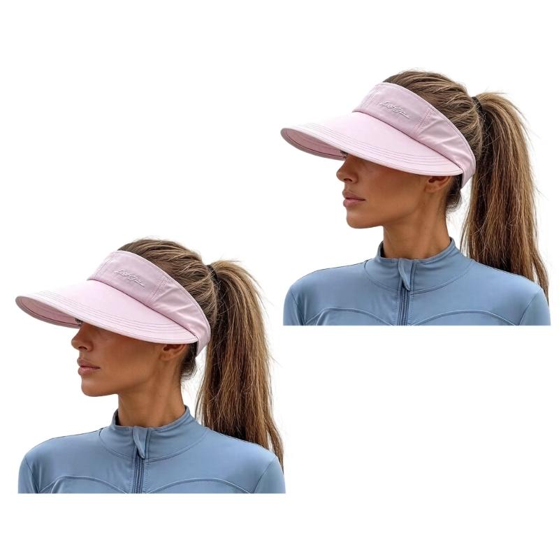 2pcs Breathable Quick Dry Sun Hat With Wide Brims And Adjustable Strap Beach Hat Sun Protection For Outdoor Activities