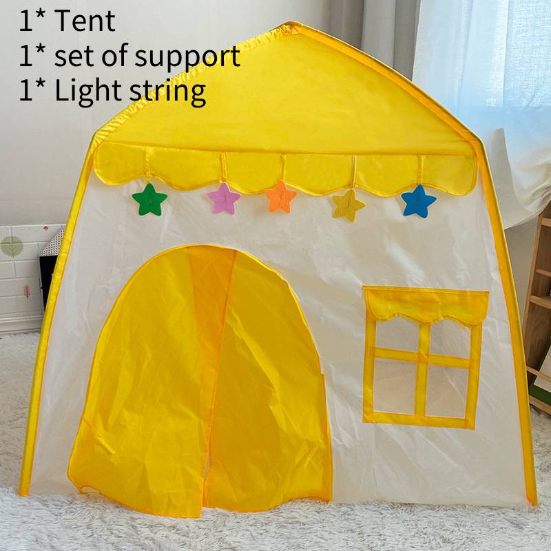 

Play Tent Childrens House Outdoor Princess Castle Interesting Durable Material жовтий