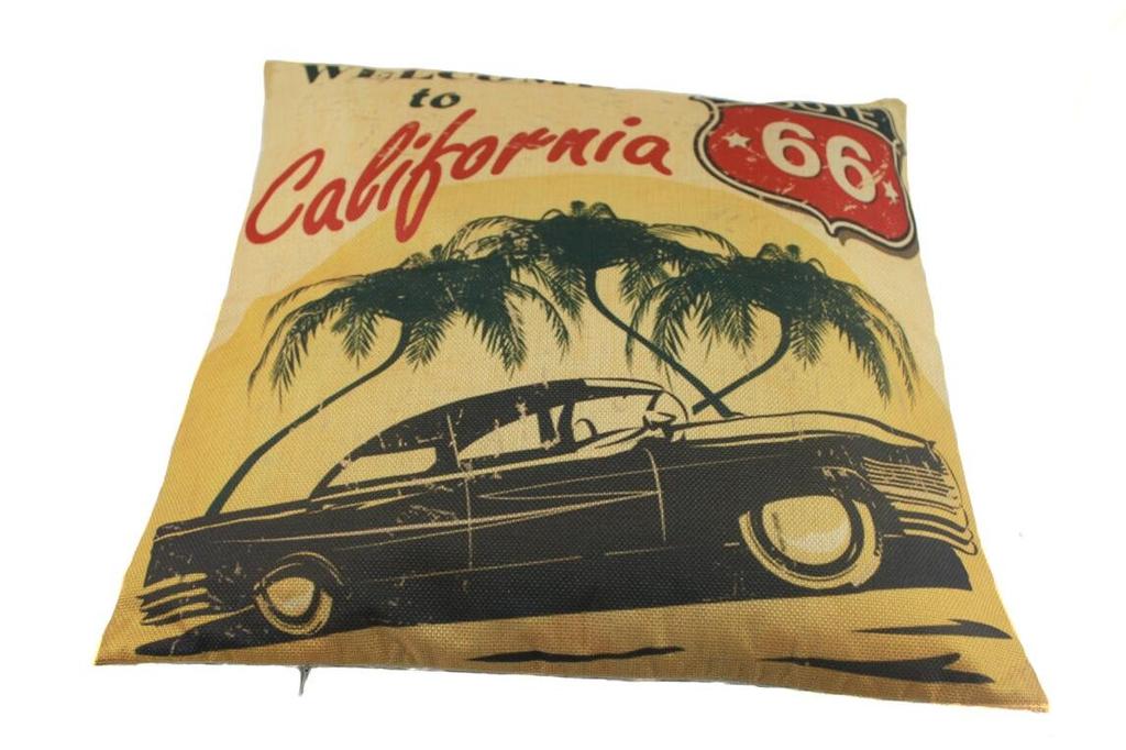 Naissant Route 66 ROUTE66 Cushion Cover American Miscellaneous Goods Stylish California West Coast Interior (TypeC)