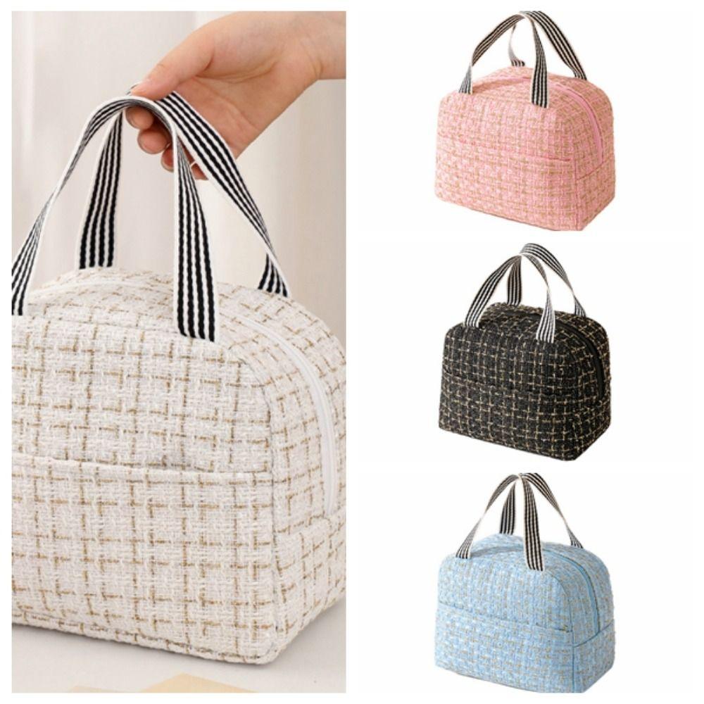 2PCS/SET Fashion Thermal Insulation Bag Large Capacity Cooling Picnic Bag Tote Lunchbox  Students