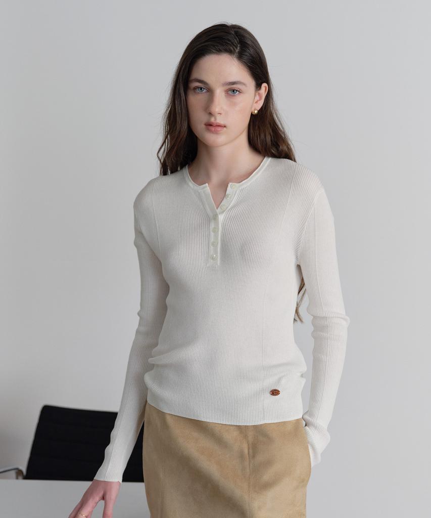JUCYJUDY Henley Neck Knit Jzkt021C