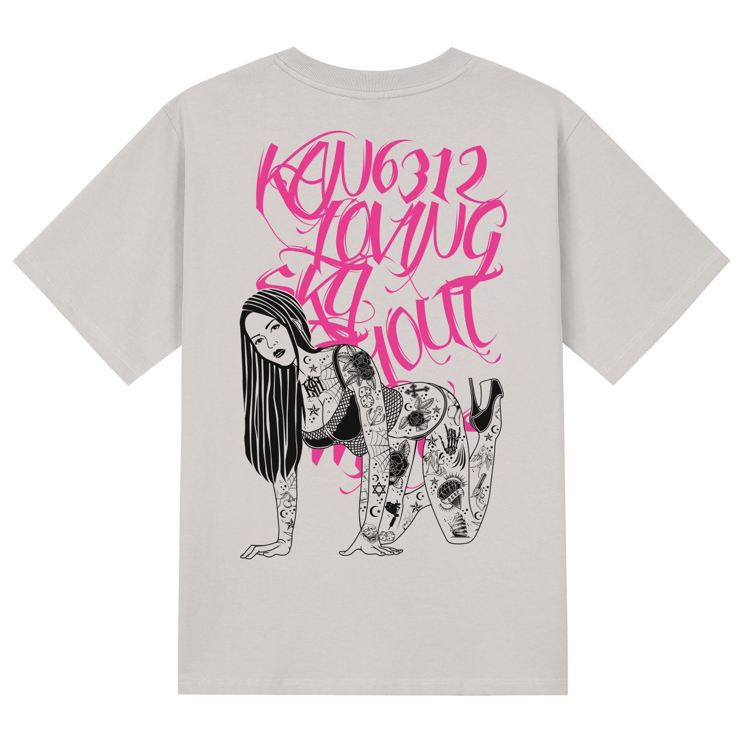 Khan 6312 Ktc0011 Chicano Girls Short Sleeve T-Shirt - Beige Beige/S