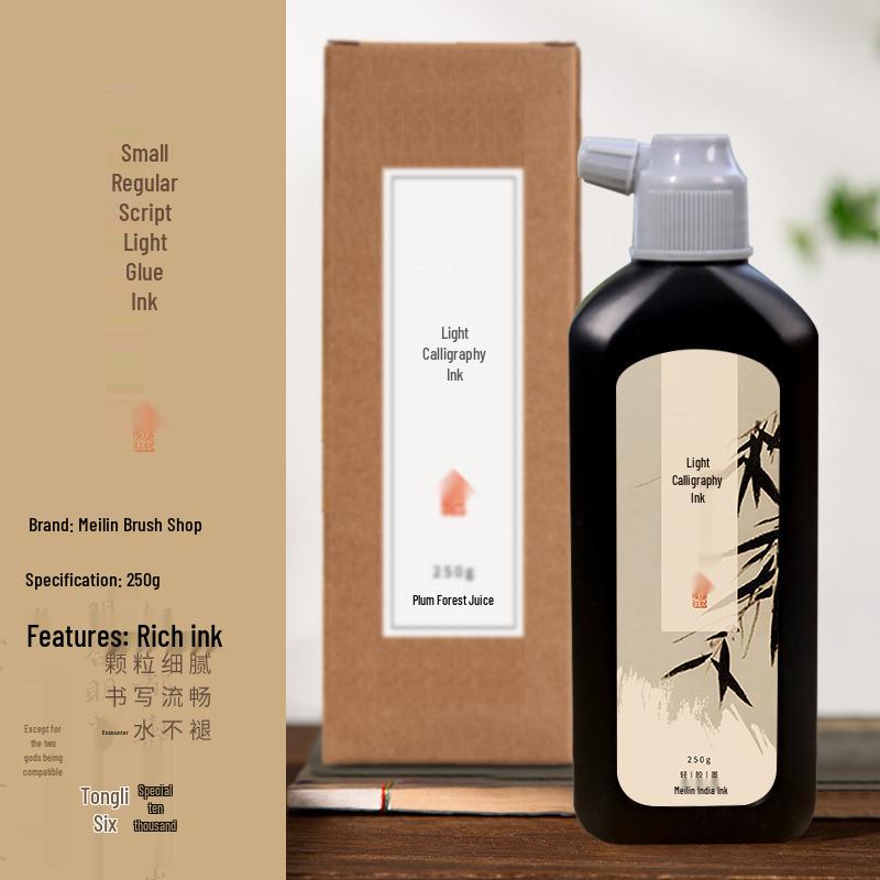 Anfänger Set für duftende Tuschestäbchen für Kalligraphie & Chinesische Malerei im Stil mit dünner Gold Schrift