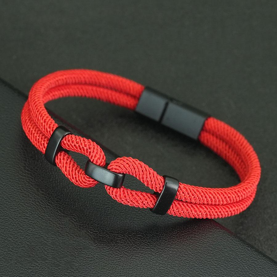 Handmade Mens Fashion Rope Bracelet A Grade 4mm Milan String With Magnetic Clasp 6 Colors Wrap Braided Cord Chain Braslet Homme