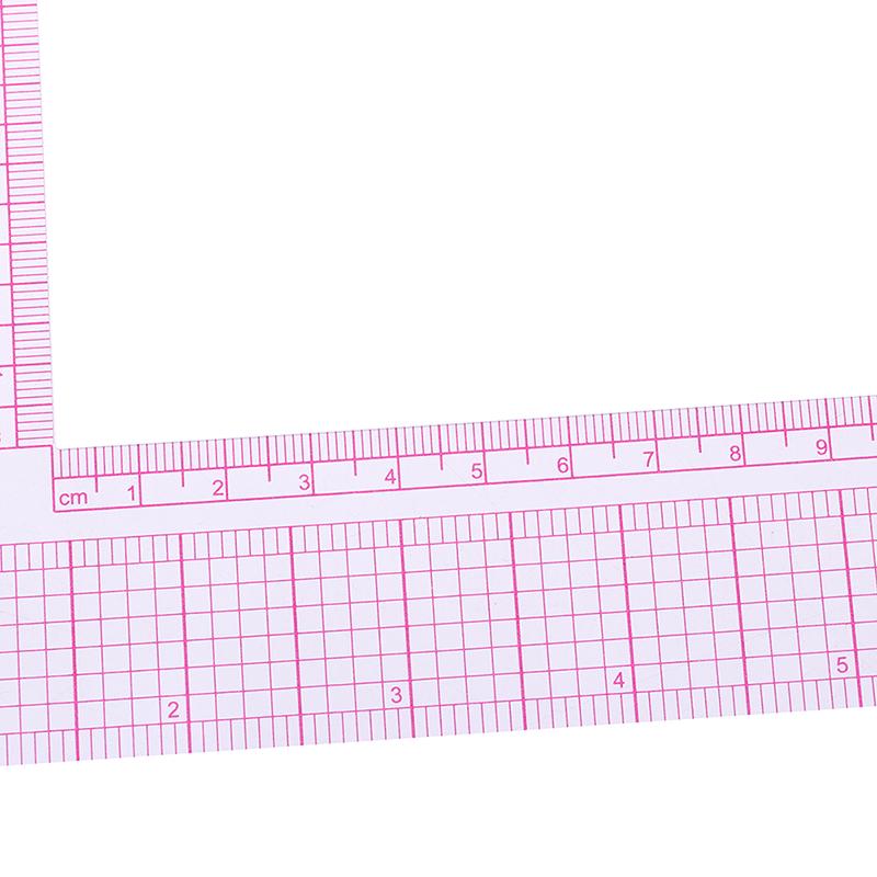 Garment Cutting Plastic L Shape Ruler For Sewing Accessories Patchwork Tools