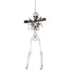 Halloween Decoration - LITTLE CLOWN - Prisoner Skeleton - Plastic - 40 Cm - Black