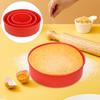 Multi-size silicone cake pans for baking, round cake molds silicone baking pans non-stick quick demoulding suitable for cheeseca