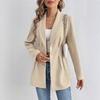 Spot European and American Women's Clothing Elegant Fashion Temperament Commuter Slim Suit Jacket Woolen Suit Jacket