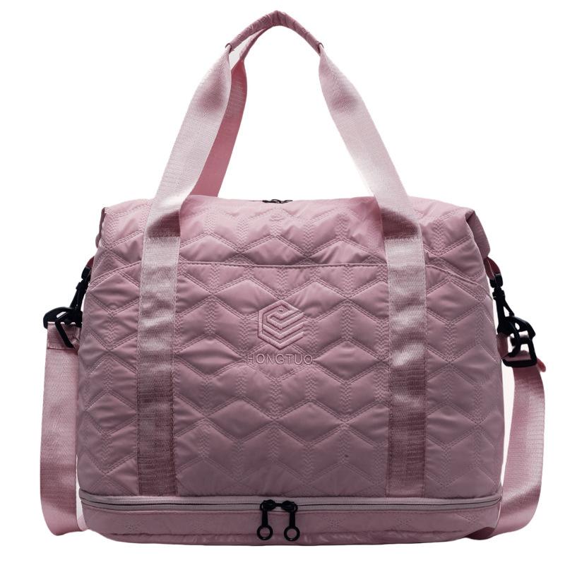 Short trip bag, large capacity, lightweight storage bag, shoulder satchel fitness bag, women's casual sports luggage bag