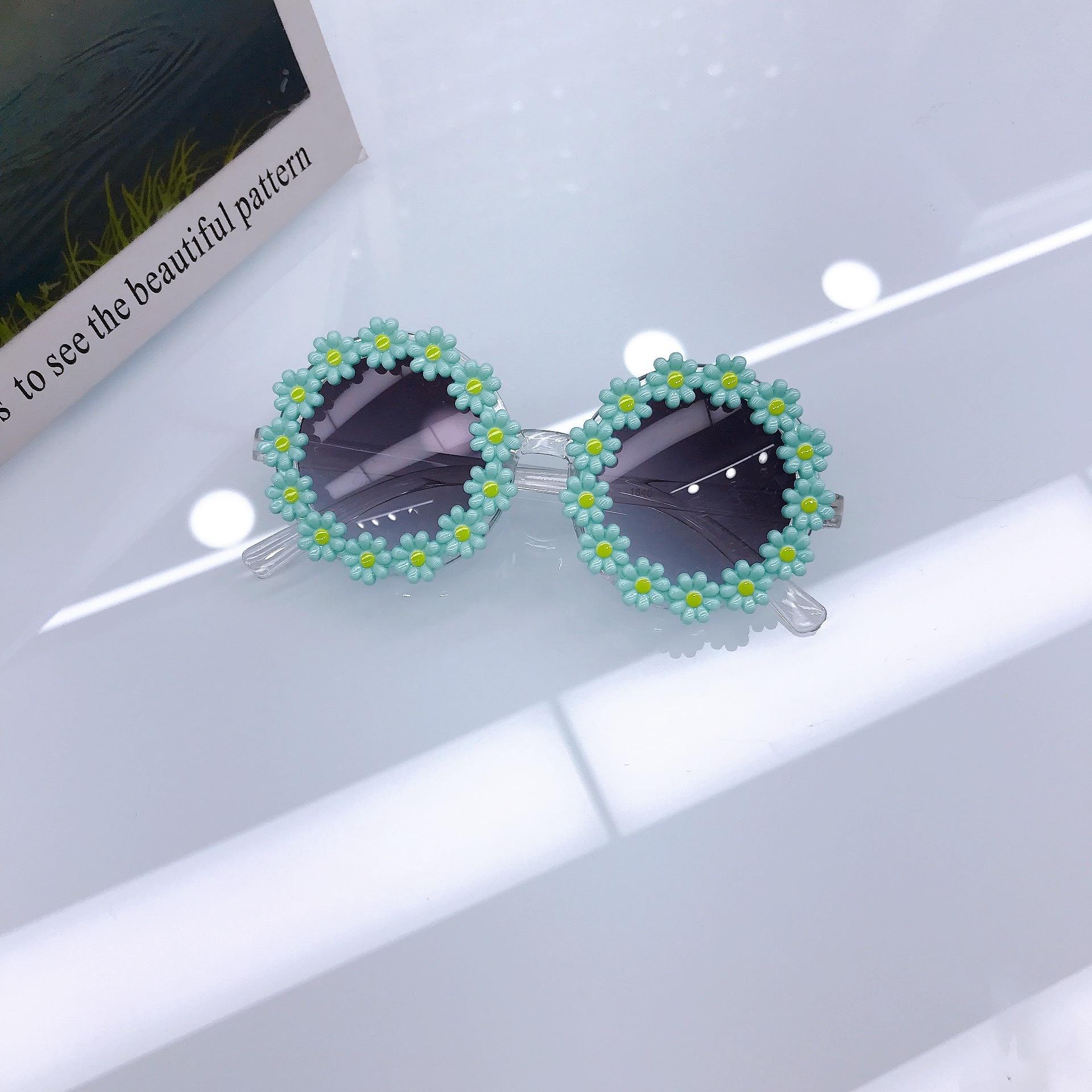 

Цветы Дети Девочка Милые Солнцезащитные Очки Путешествия Море Солнцезащитные Очки Детские Модные Очки Tide