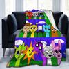 Horror Sprunki Beats Music Game Blanket  Flannel Funny Warm Throw Blankets for Home Restaurant Autumn/Winter,