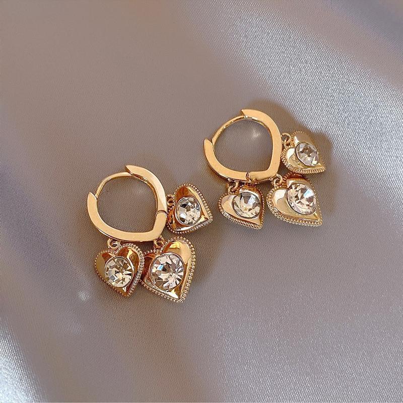 Fashion ins cold wind simple light luxury high-end ear buckle temperament geometric earrings women's small and versatile tide earrings