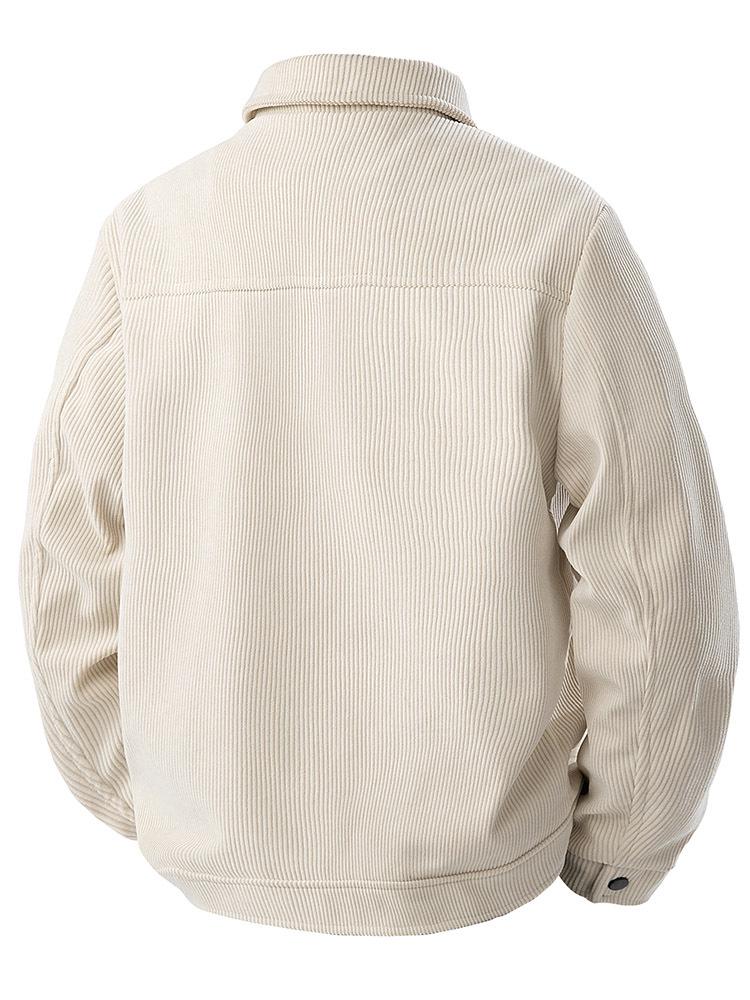 Americká retro pracovně-oděvní manšestrová bunda - Větruodolná, odolná proti opotřebení, ležérní top