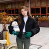 Autumn Winter Thicken Warm Parka Women Casual Sweety Solid Color Big Pocket Loose Jackets Outwear
