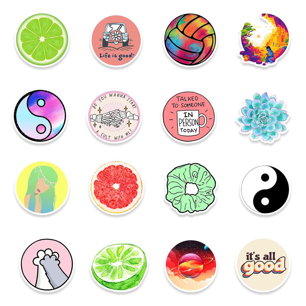 100 Vsco Doodle Stickers Suitcase Notebook Scooter Refrigerator Water Cup Stickers