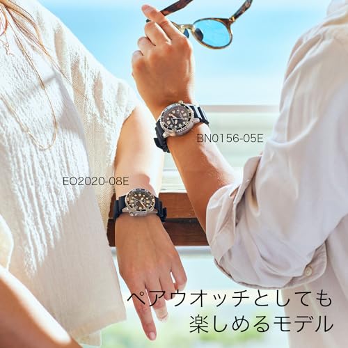 Montre de Plongée Citizen Promaster, Eco-Drive à Alimentation Lumière, Étanche 200m, Noir, Taille Garçon, Homme EO2020-08E