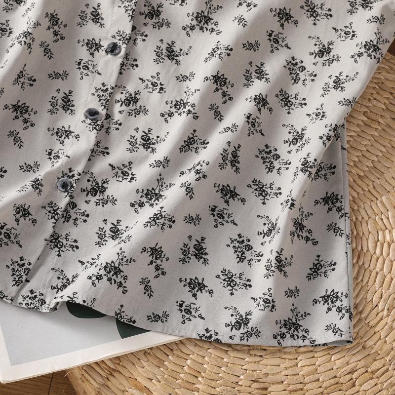 2025 Women's Cotton Linen Sleeveless Ruffled Top - Retro Summer Style