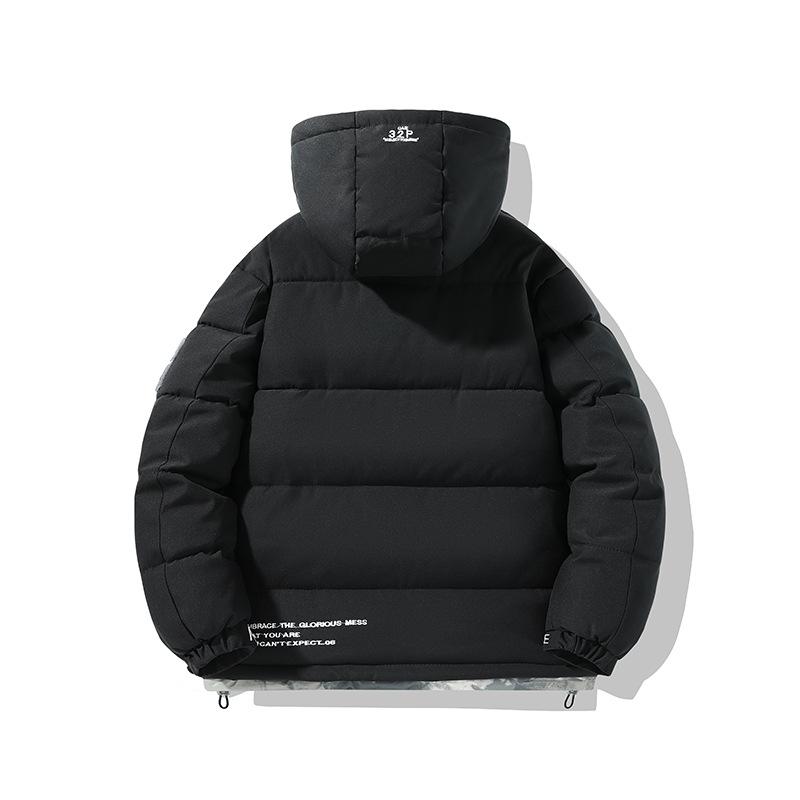 Men's Loose Casual Cotton Jacket Long Hip-Length Warm Winter Daily Coat