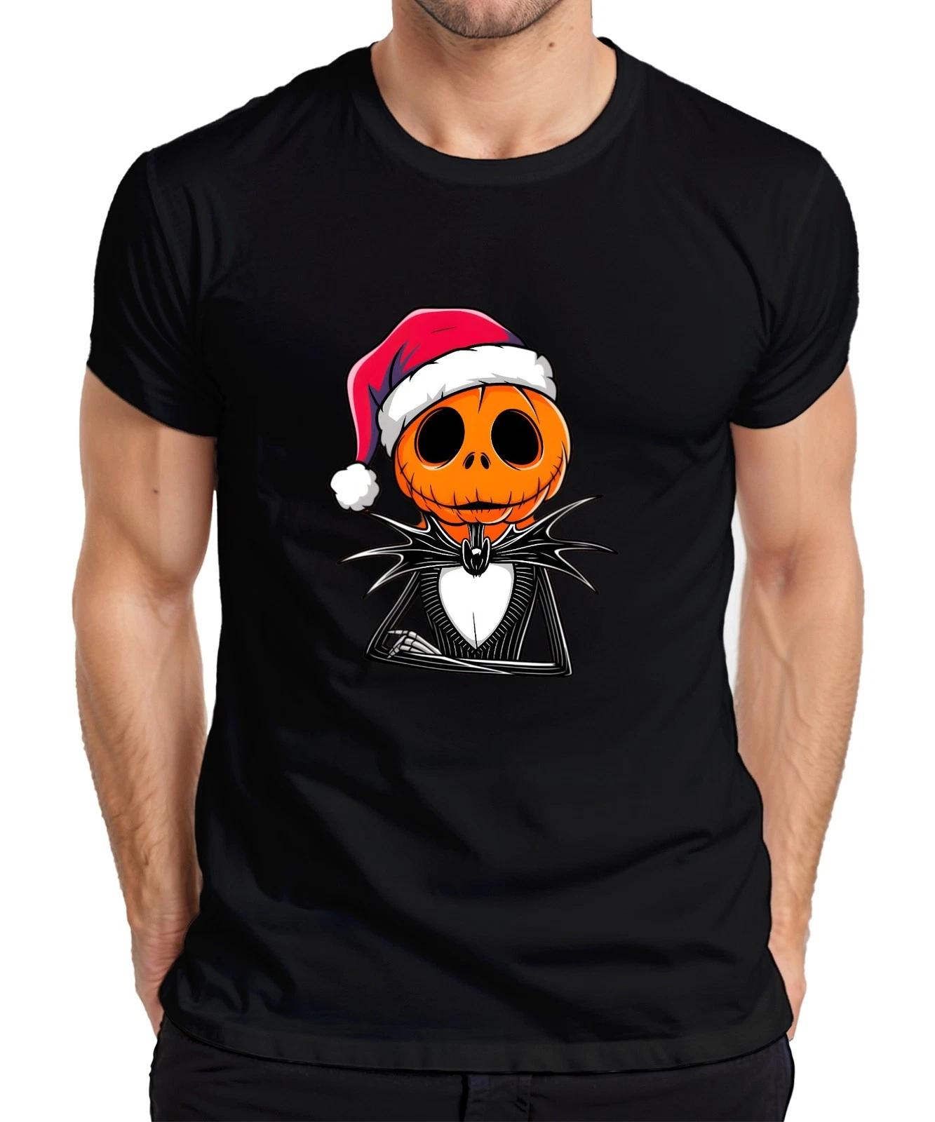 Kürbiskopf Weihnachtshut Halloween gruselig Geschenk Retro Herren T-Shirt S