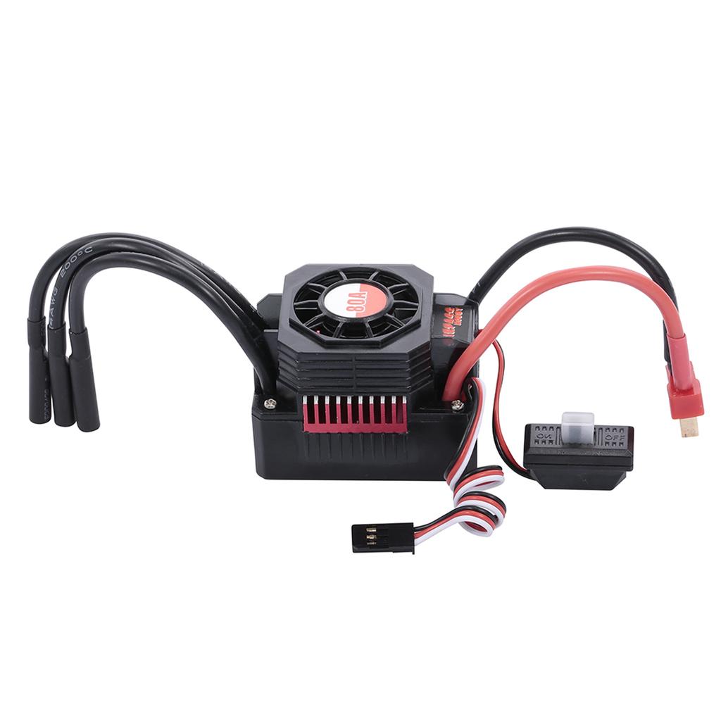 SURPASS HOBBY 80A Brushless ESC Waterproof Electric Speed Controller for 1 10 RC Truck Off Road Car