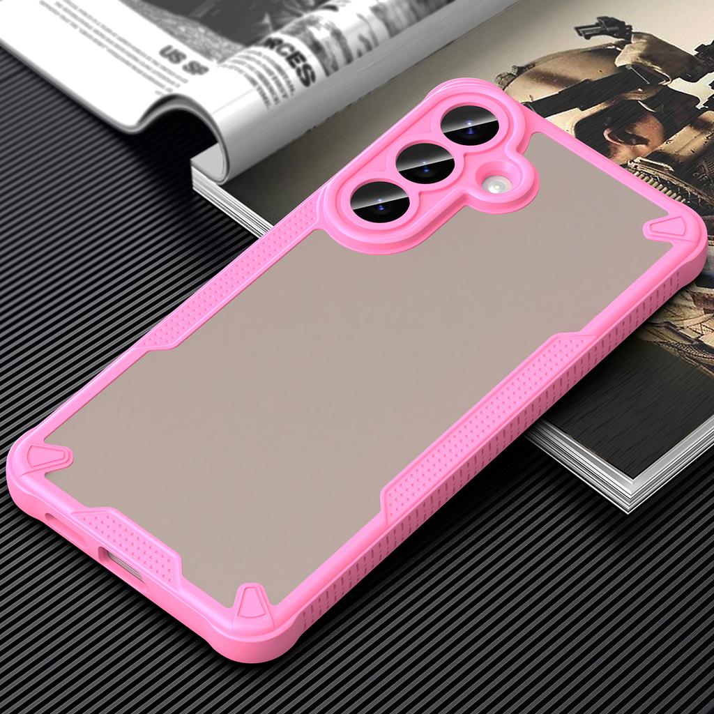 For Samsung Galaxy S26+ Case PC + TPU Semi-Transparent Frosted Finish Protective Phone Cover