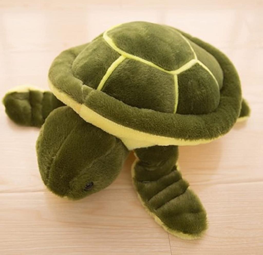 Myk havskilpadde kroppspute, en avslappende gave til barn, kjærester, besteforeldre eller hvem som helst som elsker en kjæreste eller kjæreste. (34cm)