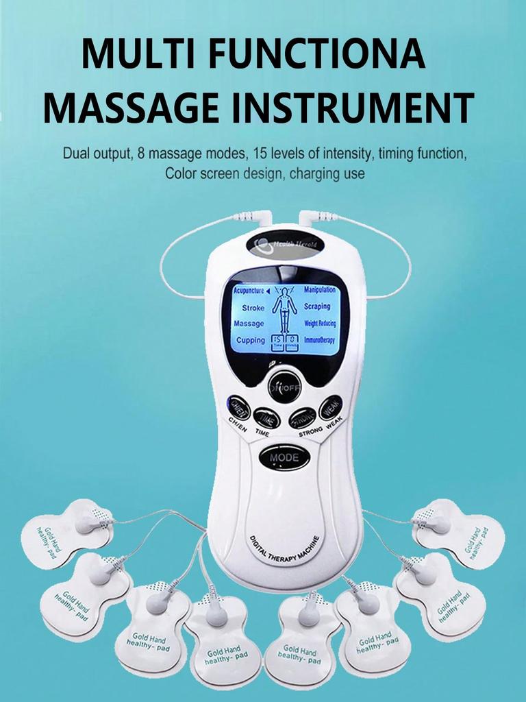 Profesjonell Fysioterapi Tens Elektrisk Muskelstimulator Fysioterapi Elektroder Puls Avslappende Massasjeapparat For Menn Og Kvinner