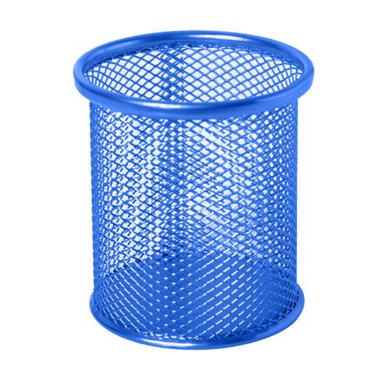 4Pcs Desk Simple Practical Round Grid Metal Pen Holder Container Storage Box