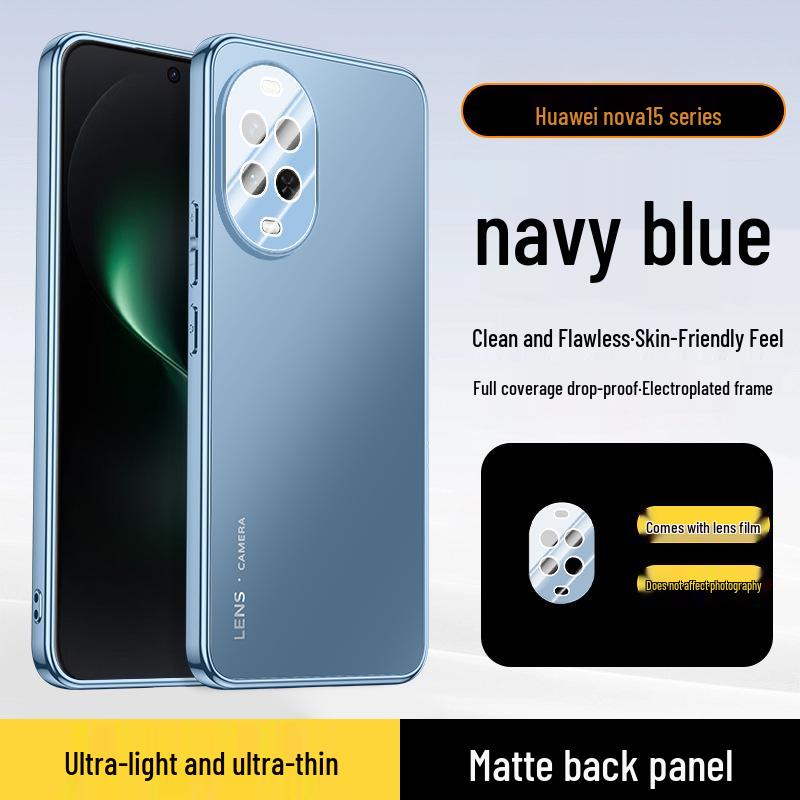 Huawei Nova15Pro Matte Electroplating Case with Camera Lens Protection for Nova11/12/13/14u