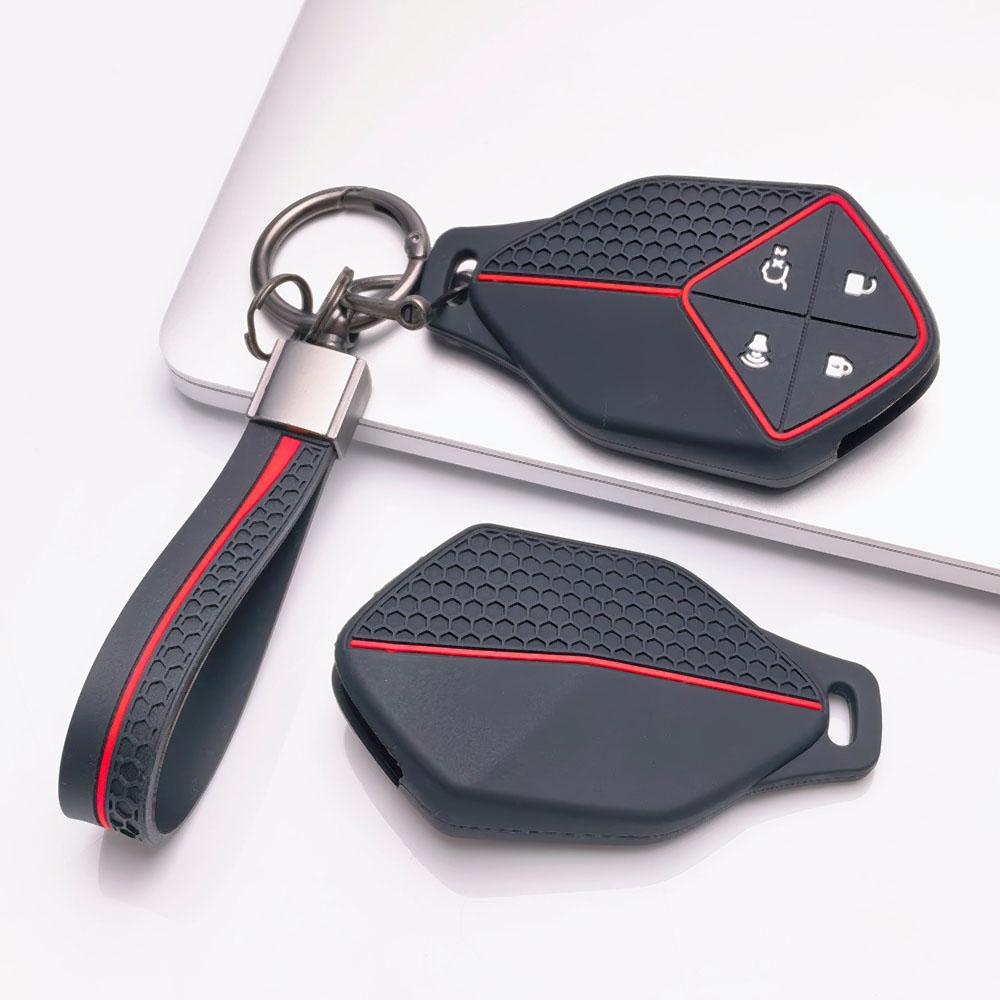 Key Case Cover for Deepal S7 SL03 G318 with Keychain Protective Accessory Key Fob Protection Replacement Daily Use Car Remote Cover