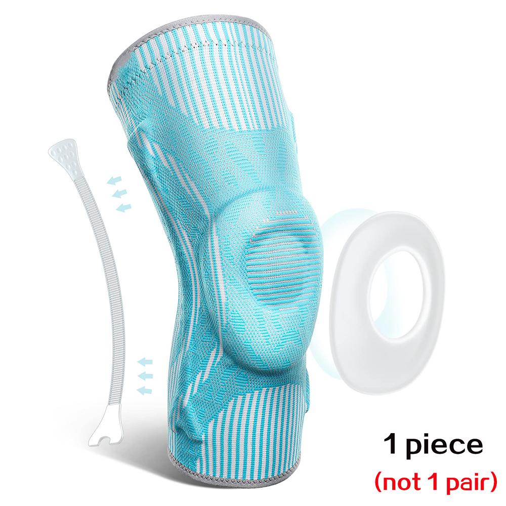 Bracetop 1Pcs Knee Brace Compression Knee Sleeve Gel Pad Support & Side Stabilizers For Patella Tendon Stabilizing,Meniscus Tear