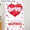Heart-shaped Romantic Sweetheart Balloon Stickers For Valentine's Day Atmosphere Decor Stickers Glass Windows Display Windows
