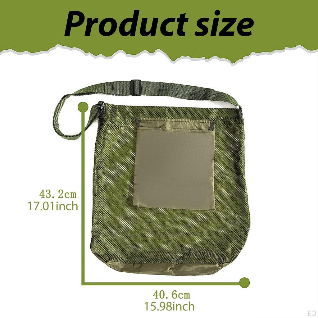 Mushroom Foraging Bag,Storage Grocery Fruits Picking Pouch Mesh Hunting Bag for Camping Harvesting