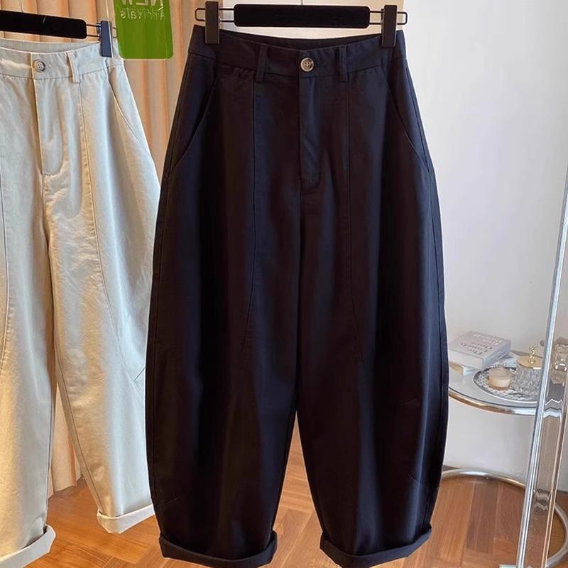 Women Loose Casual Pants High Waist Wide Legs Trousers Korean Fashion Versatile Female Suit Straight Pants