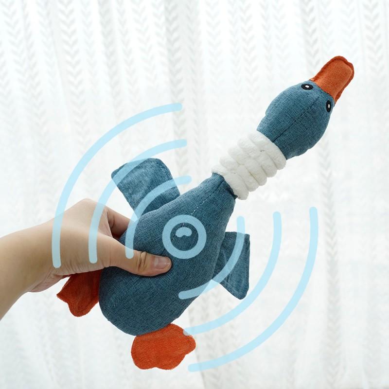 Plush Sound Toy Dogs Cats Chew-Resistant Interactive Pet Boredom Relief Dental Care