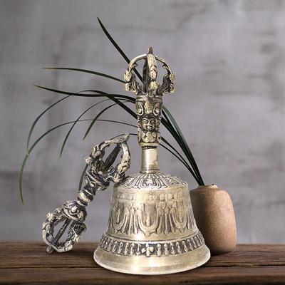 Tibetan Buddhist Meditation Hand Bell Tibetan Buddhist Meditation Bell And Dorje Set Hand Bell Dorje Vajra Bell Meditation Altar