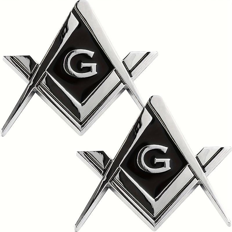 1/2/3pcs of Large G Car Logos Square And Compass Stickers for Cars Trucks Motorcycles Gifts And Additions