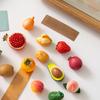 Ímã de Geladeira de Fruta Simulada Ímã de Geladeira de Resina de Fruta 3D Ímã Decorativo para Casa Cozinha Escritório Quadro Branco Armário Armário
