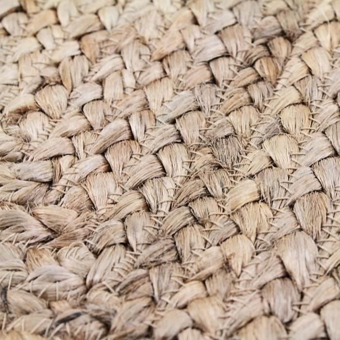 Handcrafted Natural Braided Jute Rug 120x170
