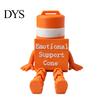 Funny Office Desk Ornaments Emotional Support Traffic Cone Buddy, Articulated Figurine with Robot Toy Sign, Monitor Decor, Companion Gift for