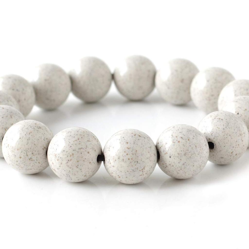 Hokutolite Bracelet Taiwanese Negative Ion Inner Diameter 15cm [GOLD STONE] 14mm, Origin, Tested, Radium, Approx.