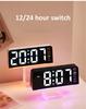 7'' LED Digital Alarm Clock Table Clock Three-Level Adjustable Brightness Dimmer/Dual Alarm/Temp/Date/Night Light for Bedrooms