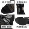 2025 Sexy Female Sandals Peep Toe Flock Suede Breathable Mesh Zipper Belt Buckle Thin High Heels 10cm Plus Size