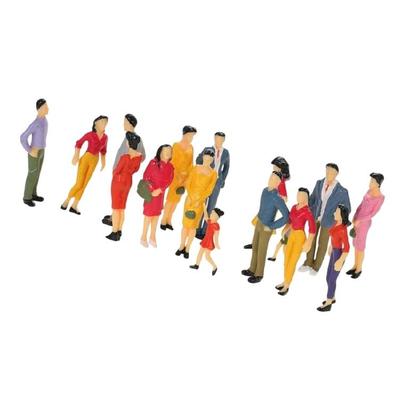 25PCS Tiny City Dwellers For Miniature Scene With Safe Plastic Construction Random Poses People Figures Model Building